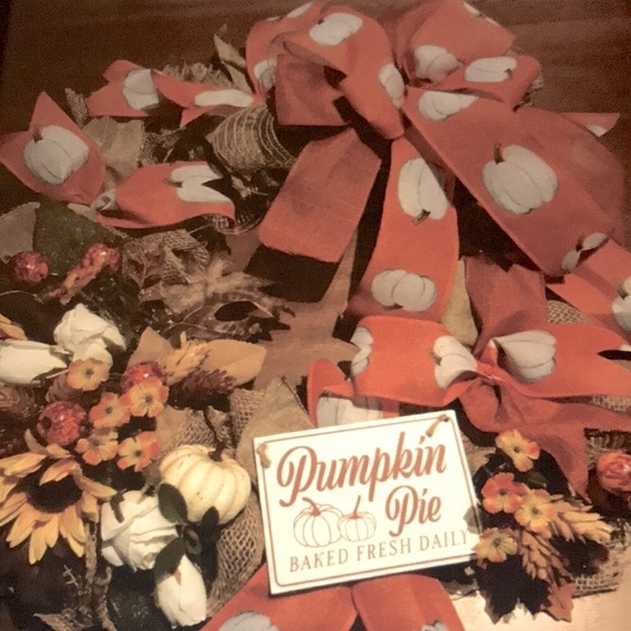 Hand Crafted Wreath Sunflower Harvest Fall Pumpkin Hand Crafted Harvest Final S… - Picture 2 of 7